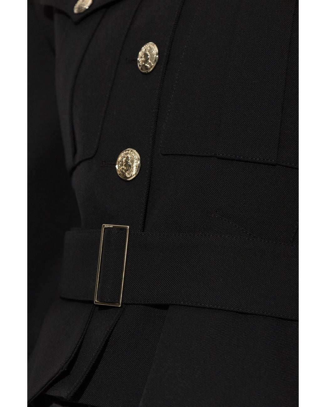 Balmain Black Long-Sleeve Casual Jacket