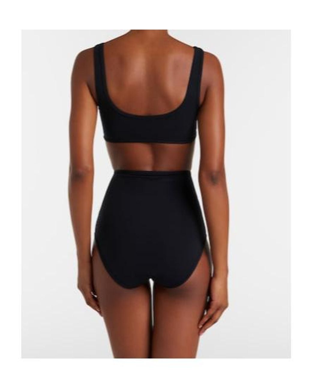Totême Black High-Rise Bikini Bottoms