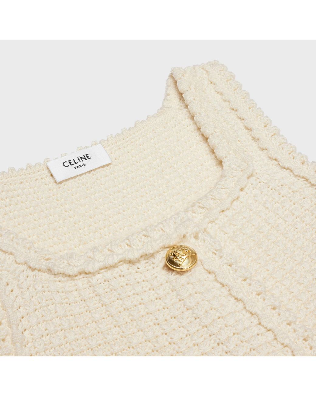 Céline Natural Mini Apron Dress