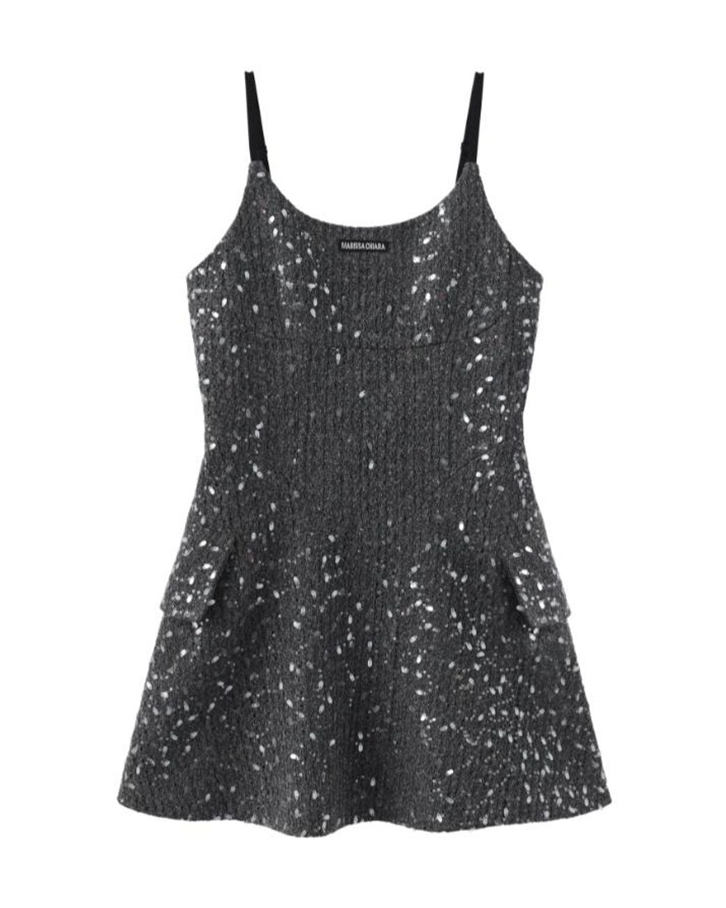 Marissa Chiara Black Suspender Dress
