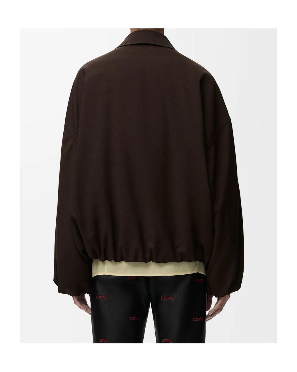 Loewe Black Viscose And Wool Jacket