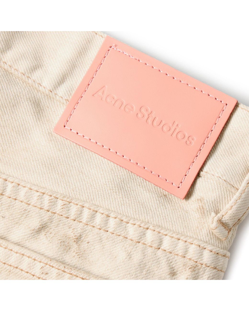 Acne Natural Loose Straight-Leg Jeans