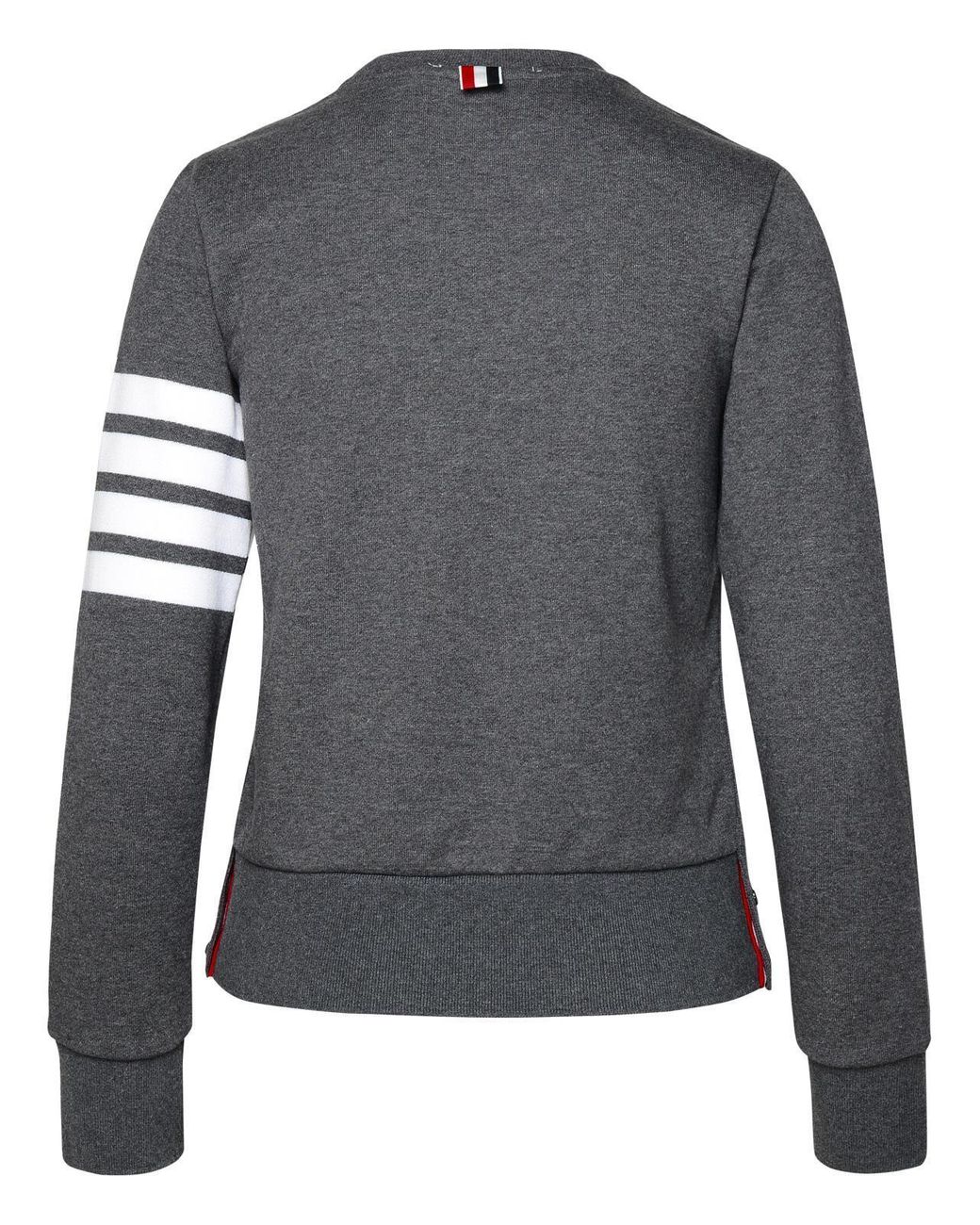 Thom Browne Gray Classic Loopback 4-Bar Sweatshirt