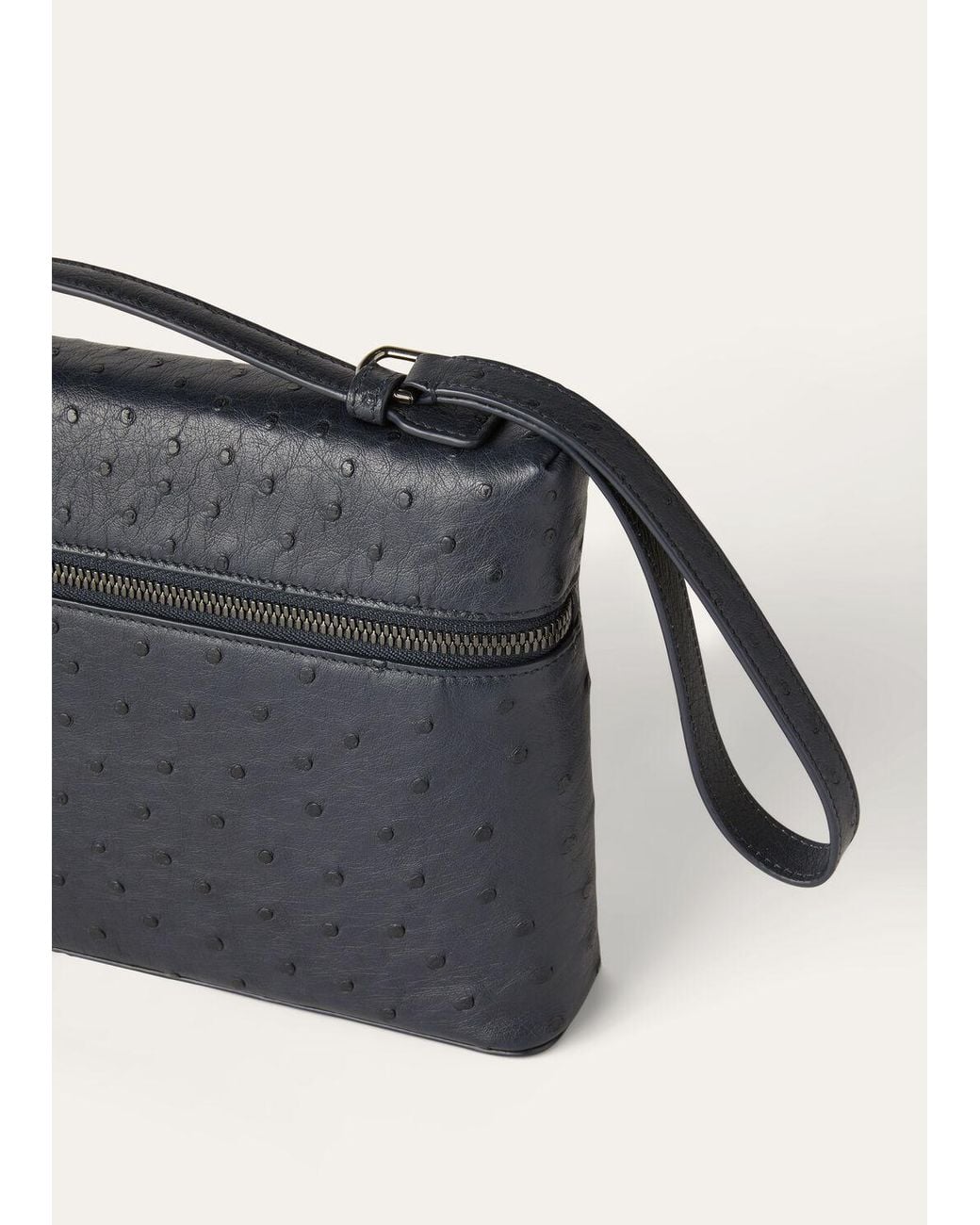 Loro Piana Black Zip Tote Bag for men