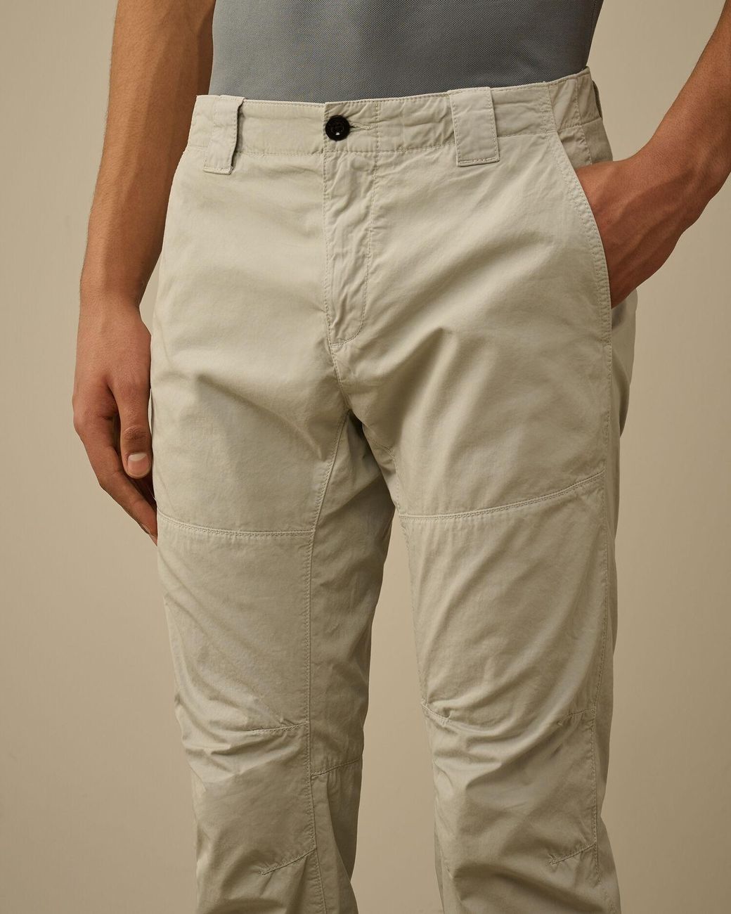 C P Company Natural Tapered Trousers for men