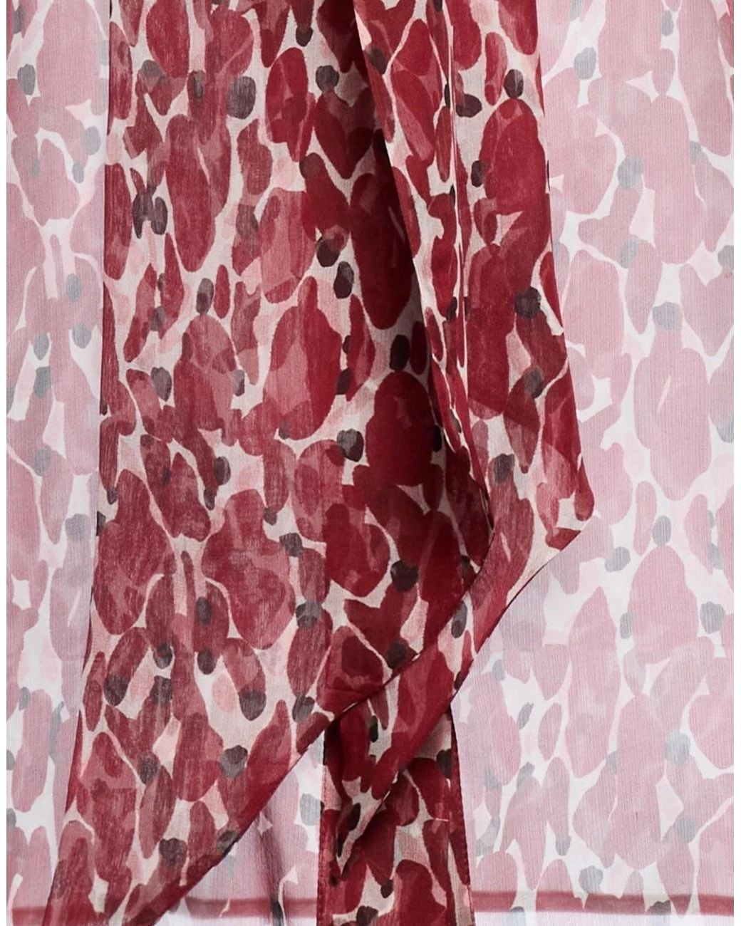 Saint Laurent Red Patterned Shirts Blouses