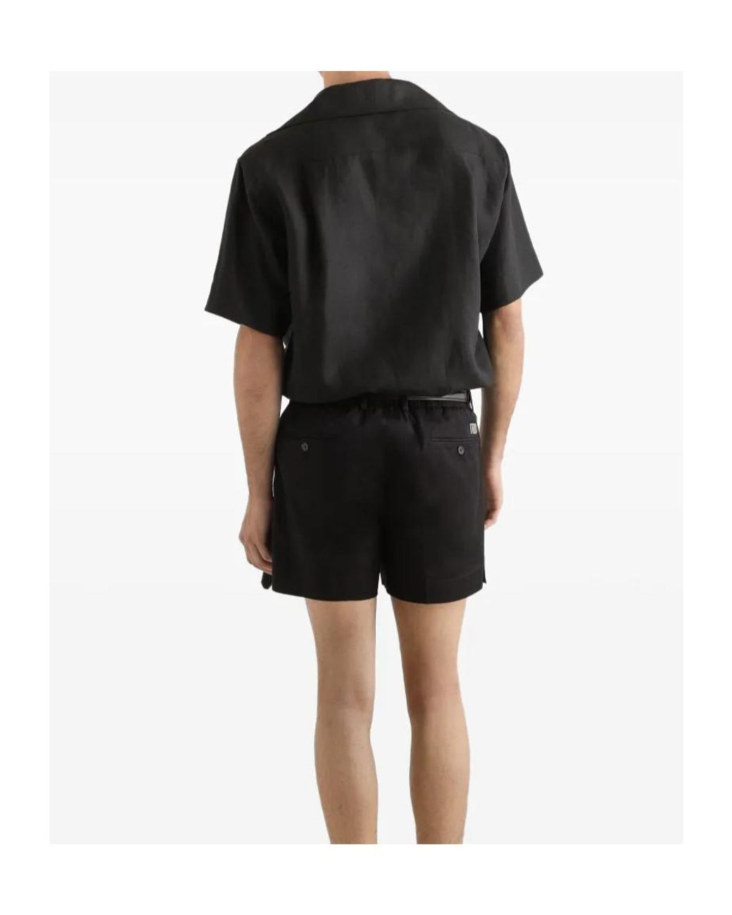 Dolce & Gabbana Black Short-Sleeved Polo Shirt for men