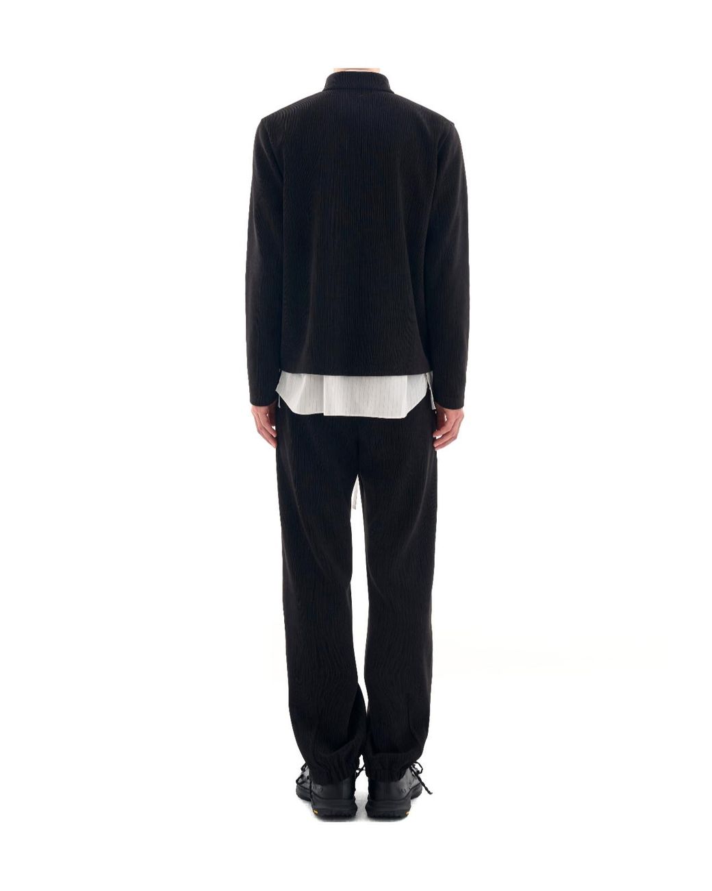 Post Archive Faction PAF Black Two-Way Zip Jacket for men
