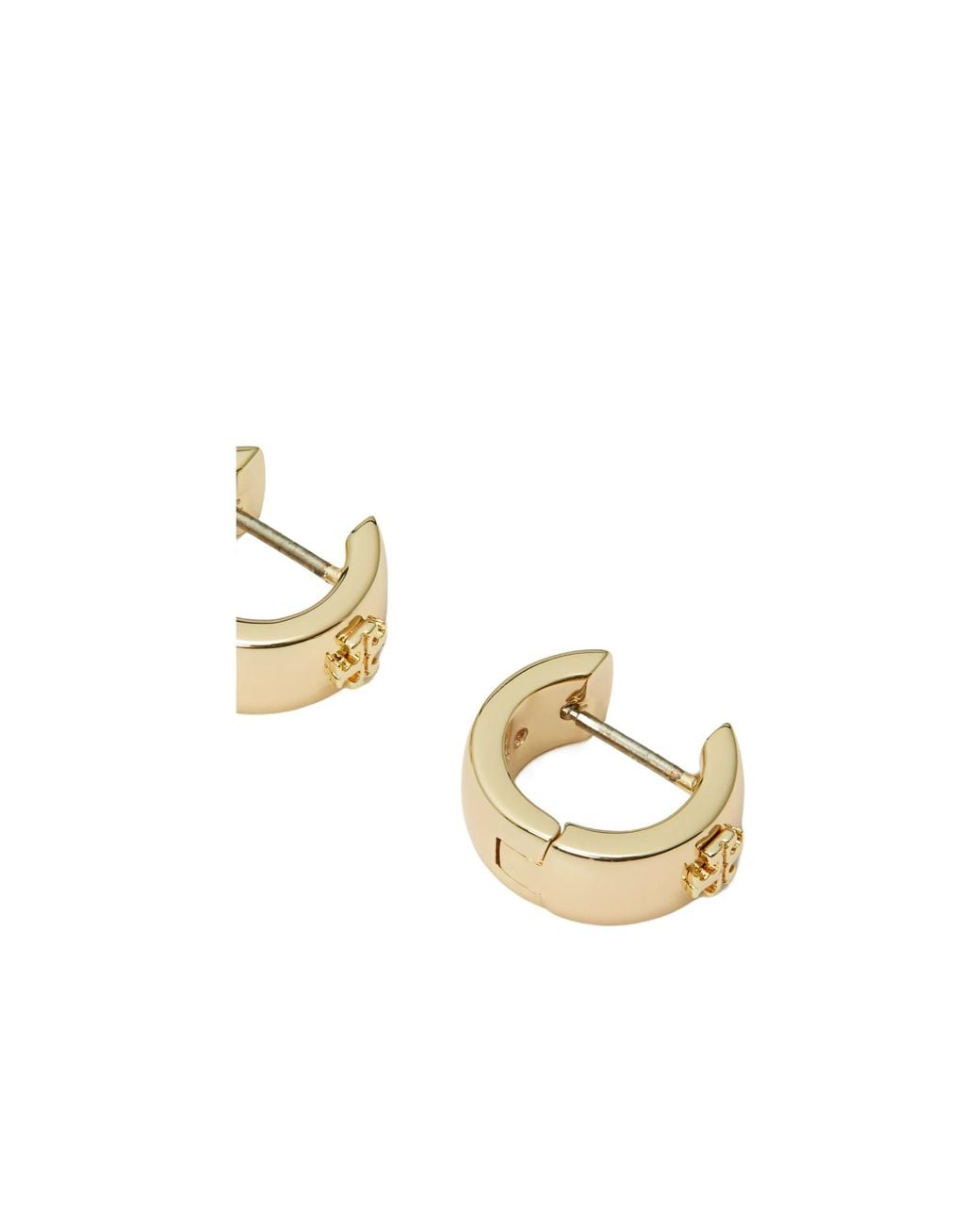 Tory Burch Metallic Icon Huggie Earrings