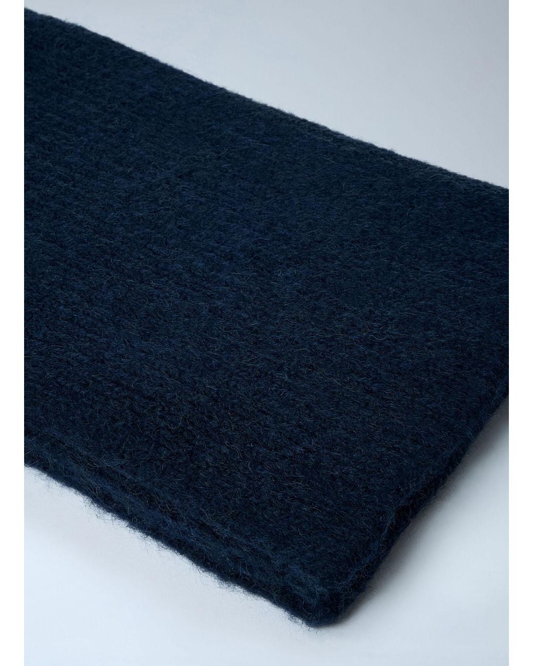 Dries Van Noten Blue Knitted Scarf for men