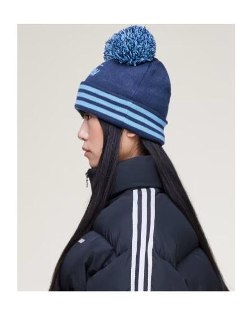Adidas Blue Originals By Avavav Souvenir Pom-Pom Beanie for men