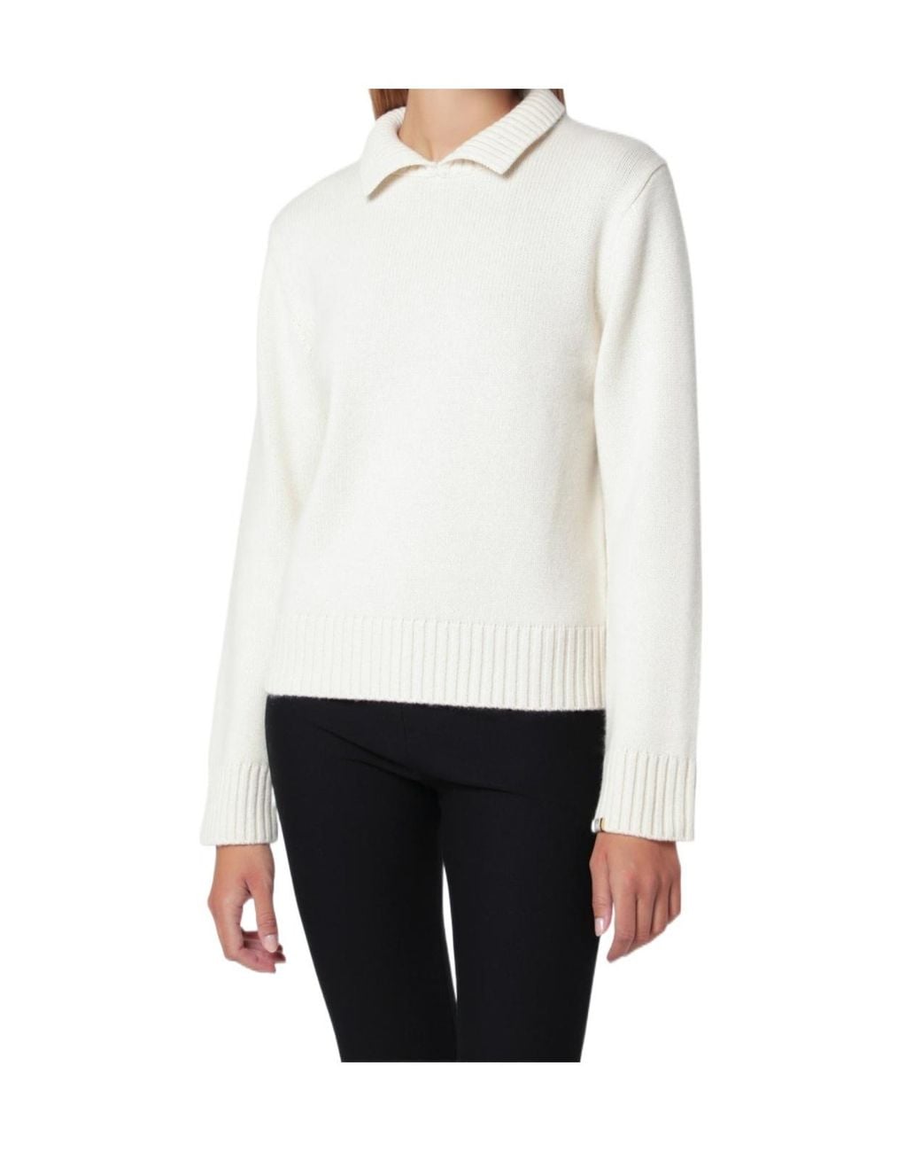 Extreme Cashmere White Long-Sleeved Sweater