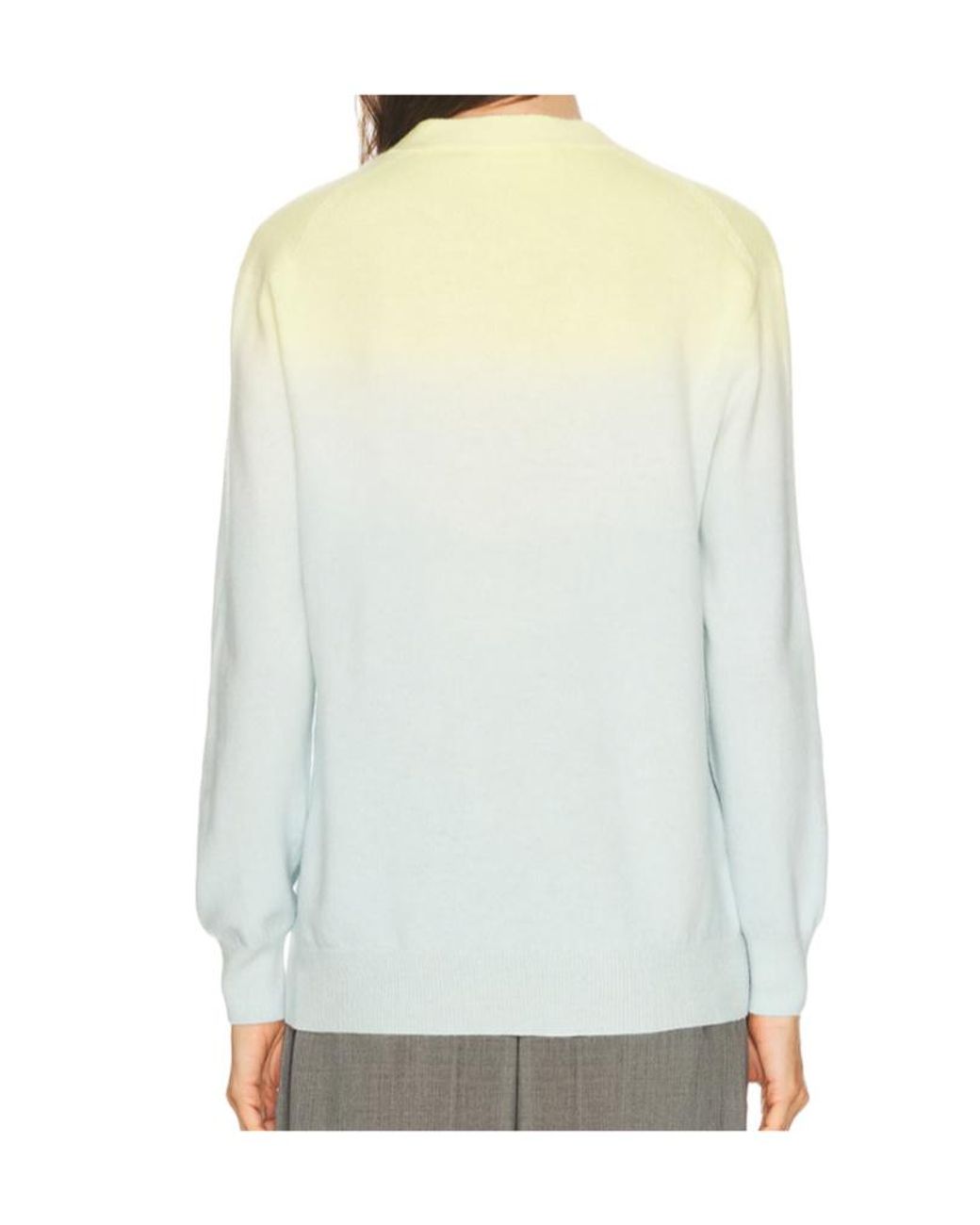 Jil Sander Gray Buttoned Gradient Cardigan