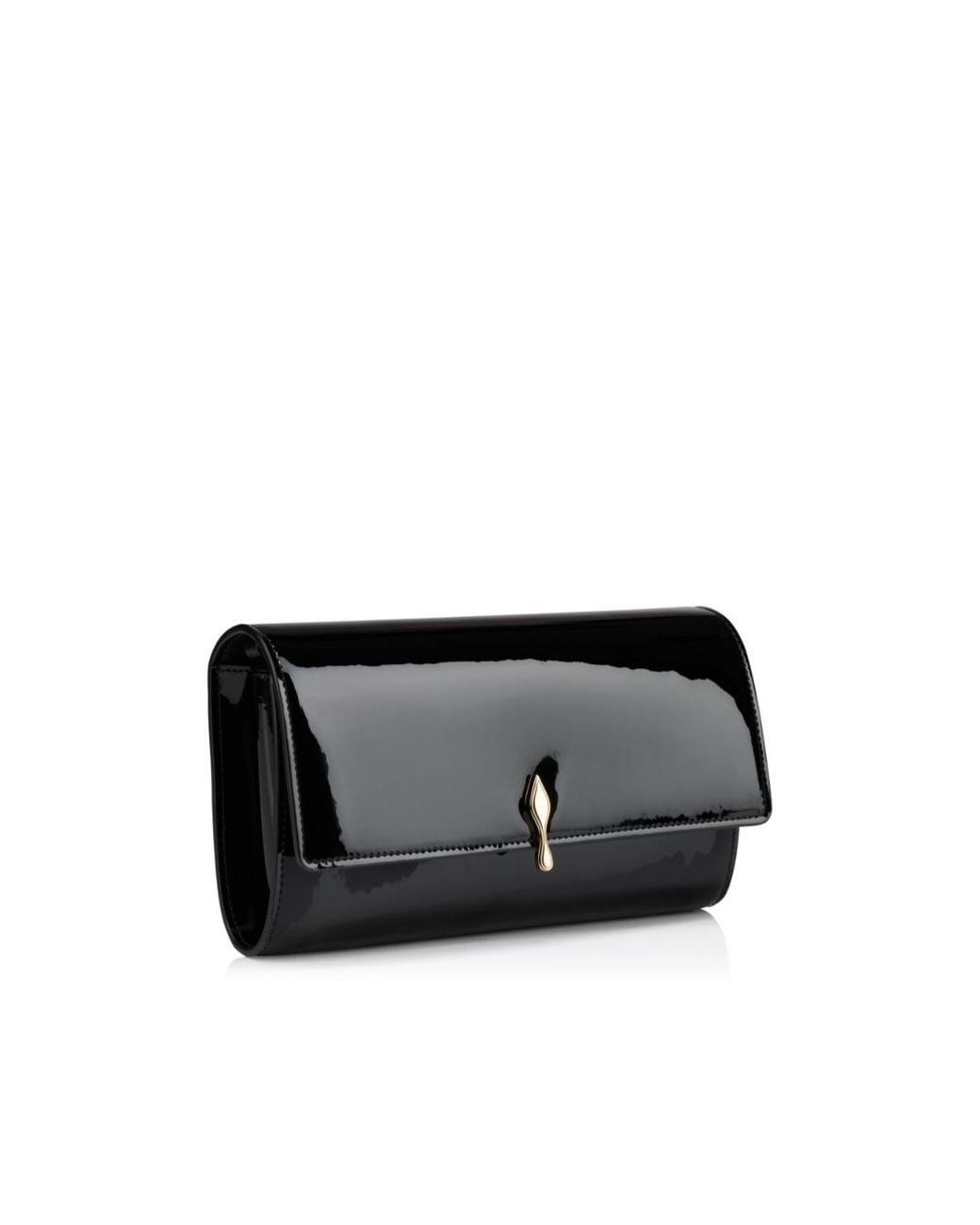 Christian Louboutin Black Fold-Over Wallet On Chain