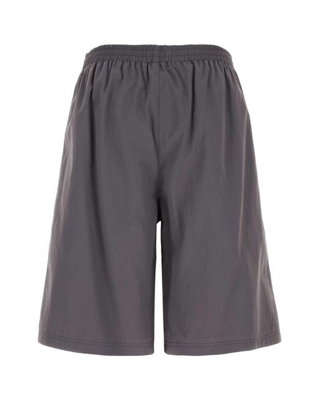 Balenciaga White Logo Embroidered Shorts for men