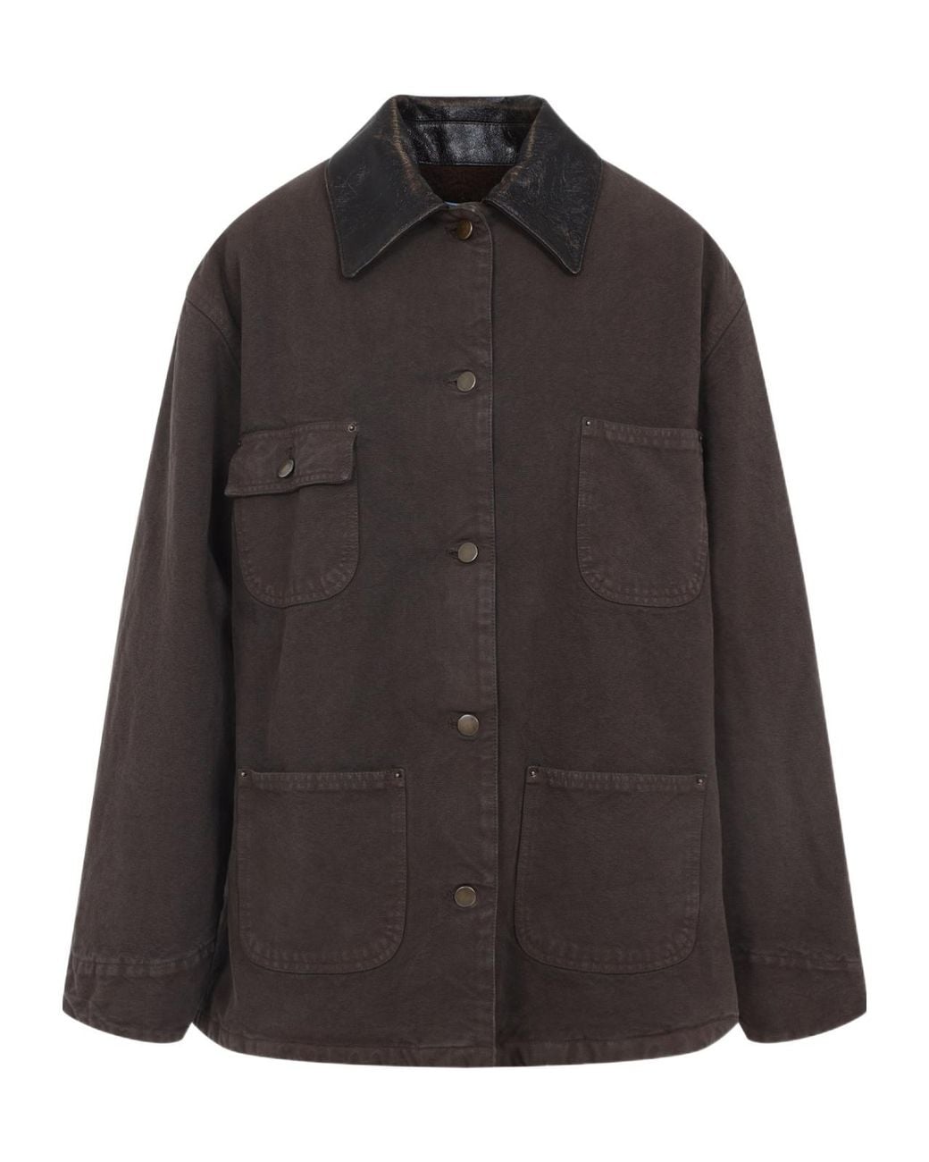 Prada Black Long-Sleeved Button-Up Jacket