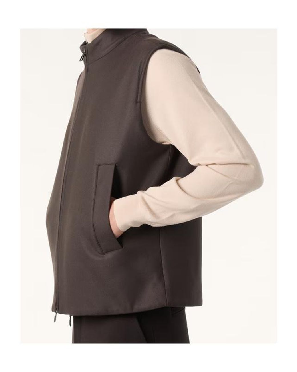 Loro Piana Brown Andie The Gift Of Kings Vest for men