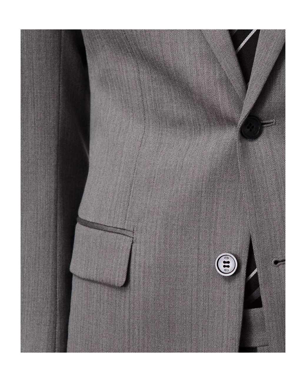 Dior Gray Wool Blazer for men