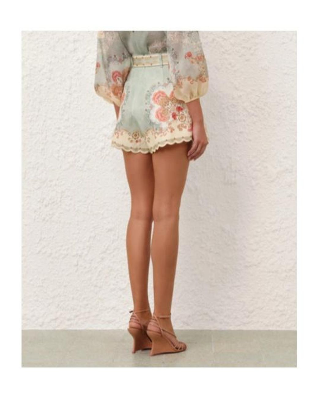 Zimmermann Multicolor Daylight Floral-Print Tuck Shorts