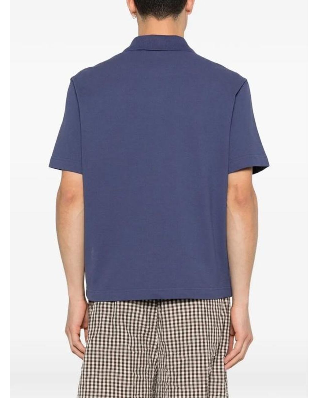 Moncler Blue Polo Shirt for men