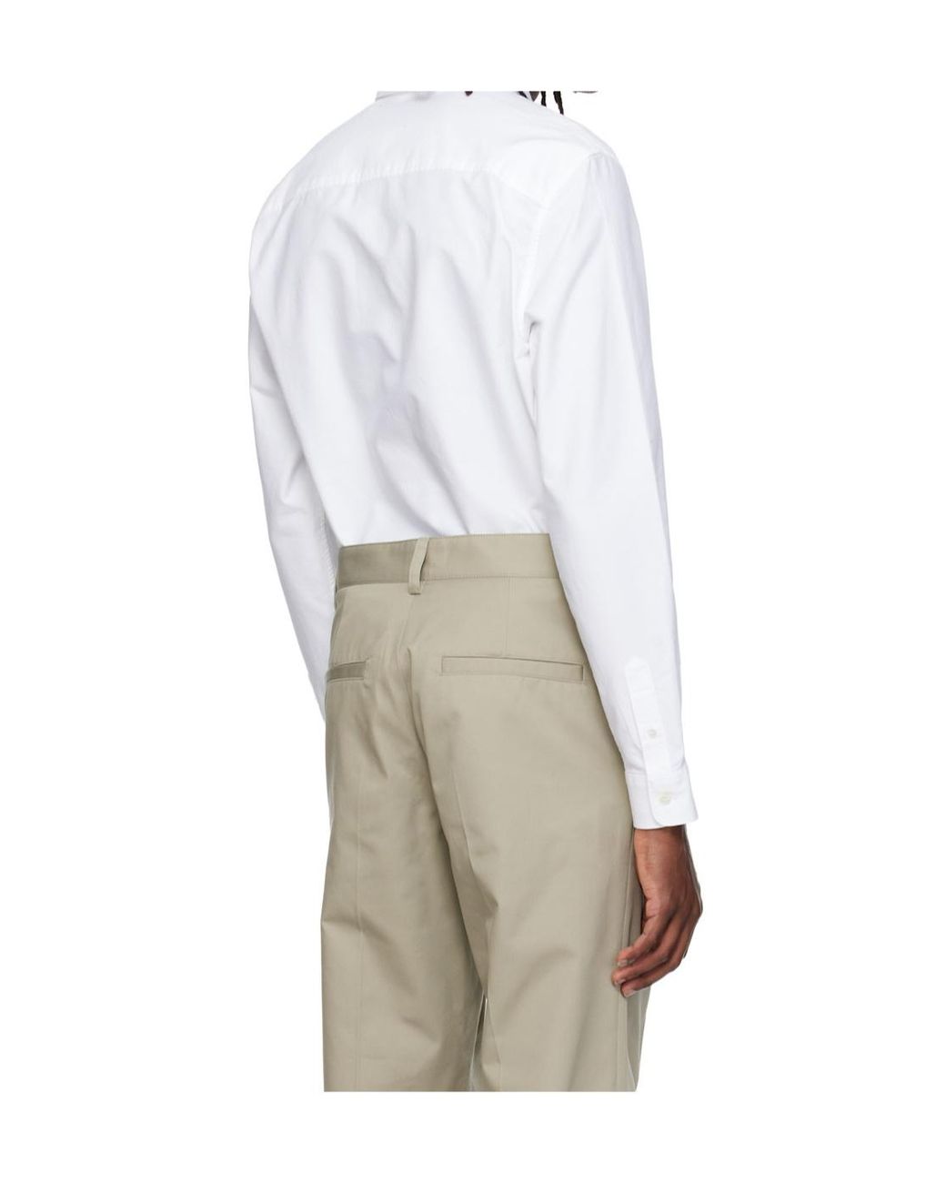 A.P.C. White Greg Oxford Shirt for men