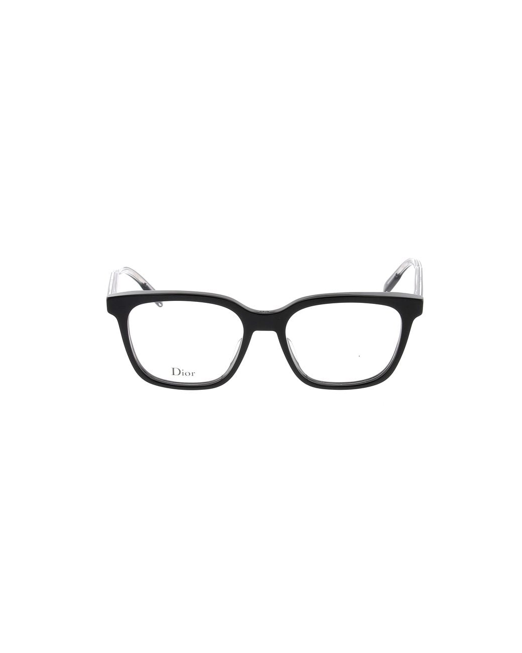 Dior White Full-Rimmed Plano Lenses for men