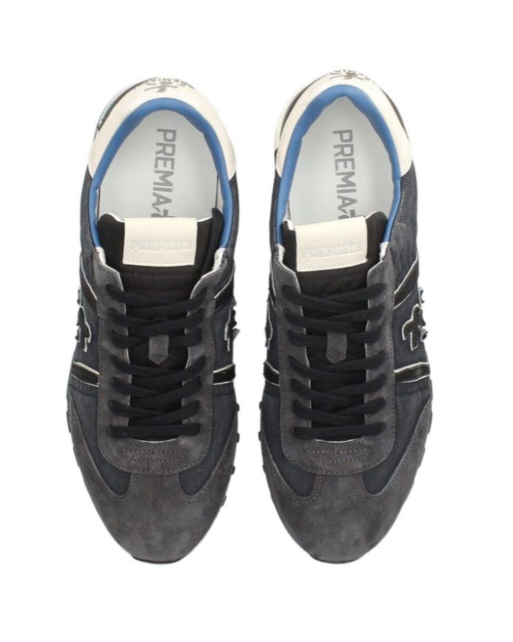 Premiata Black Round-Toe Sneakers for men