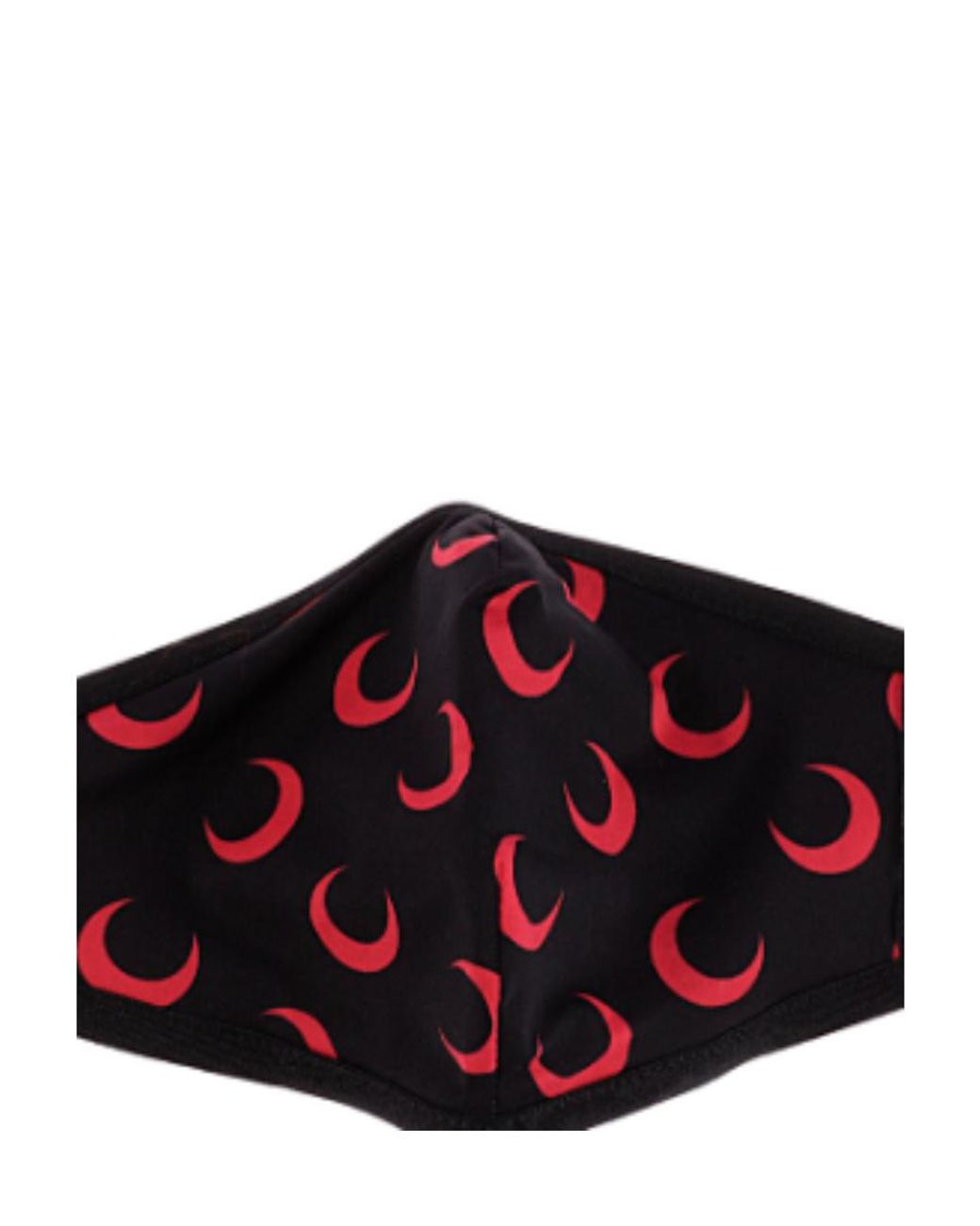 MARINE SERRE White Crescent Moon-Print Face Mask