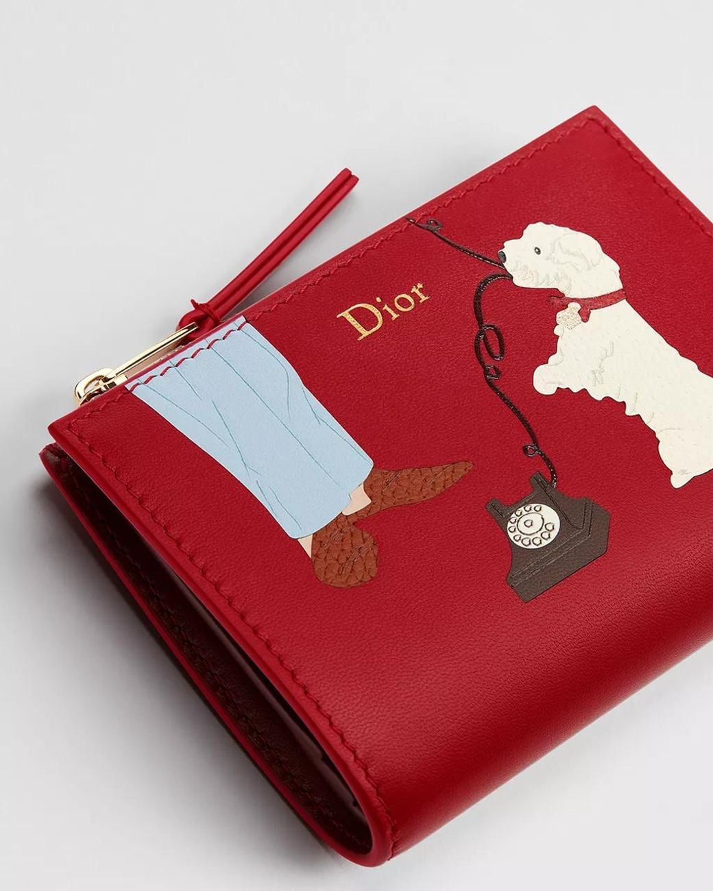 Dior Red Dahlia Wallet