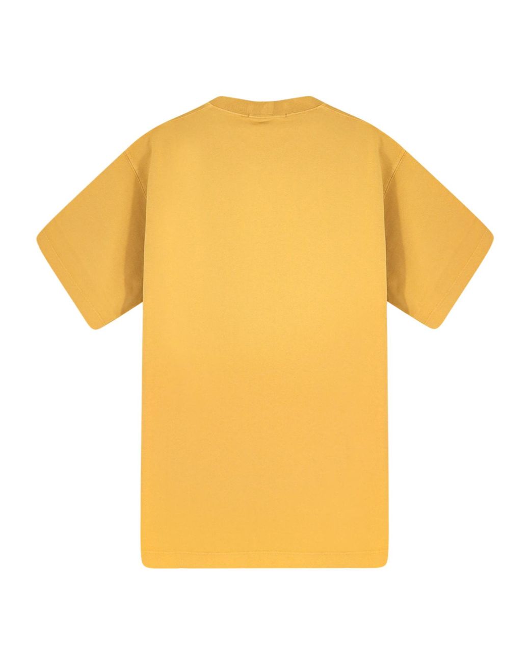 Stone Island Yellow Logo Patch Crewneck T-Shirt for men