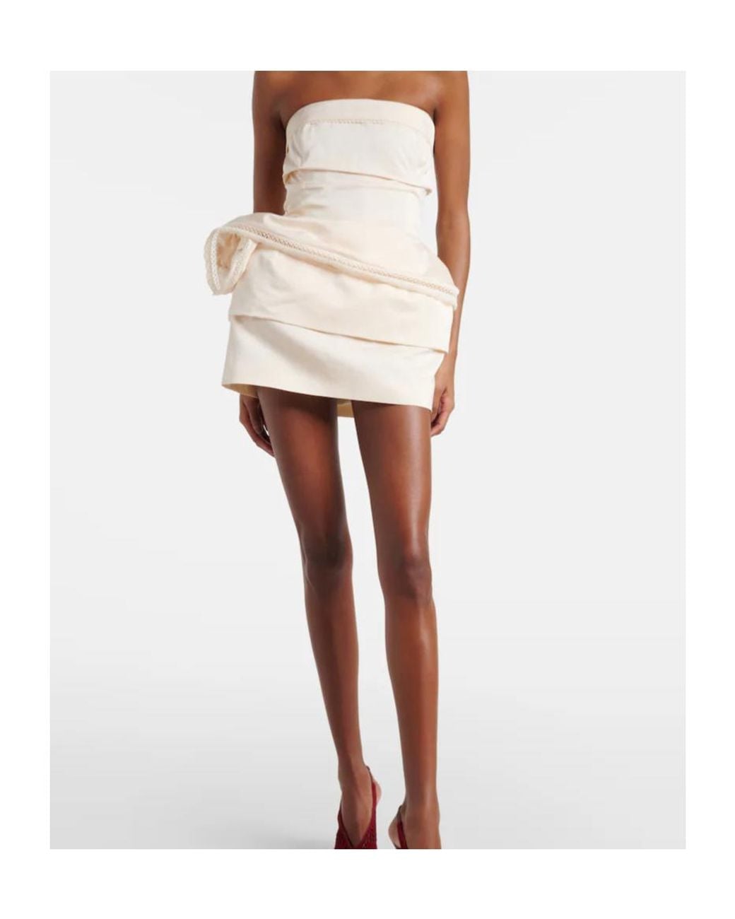 Magda Butrym Natural Asymmetrical Dress