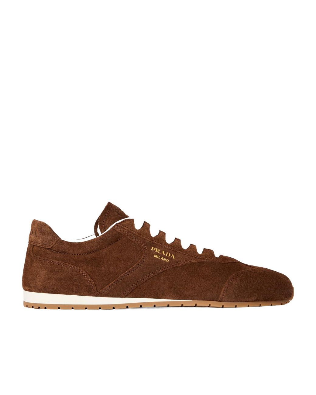 Prada Brown Low-Top Casual Shoes
