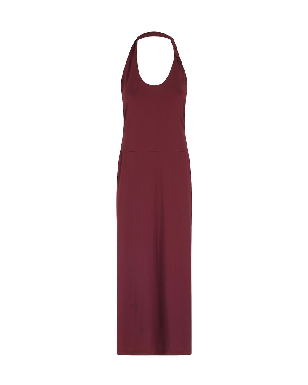 Seventy Red Cut-Out Halterneck Maxi Dress