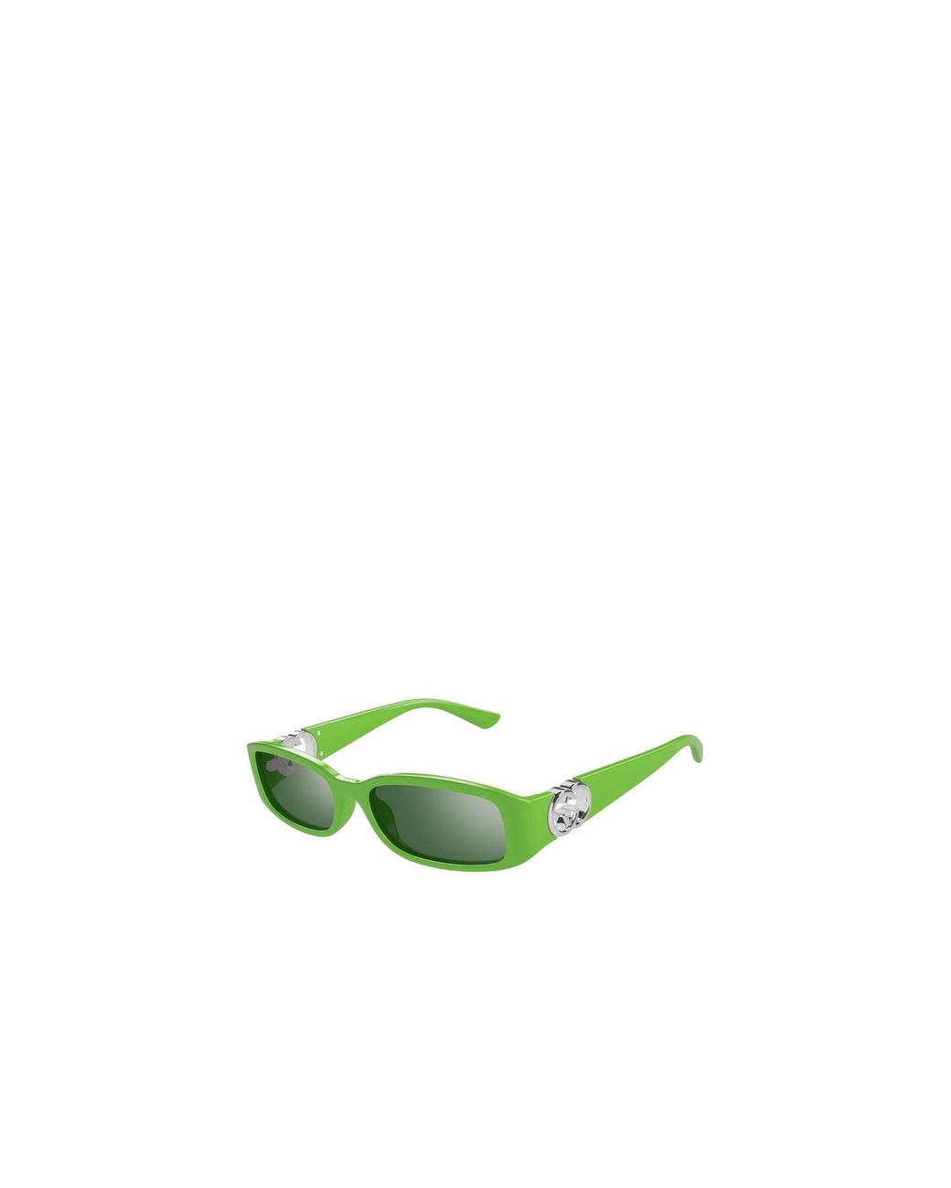 Gucci Green Eyewear Rectangular Frame Sunglasses