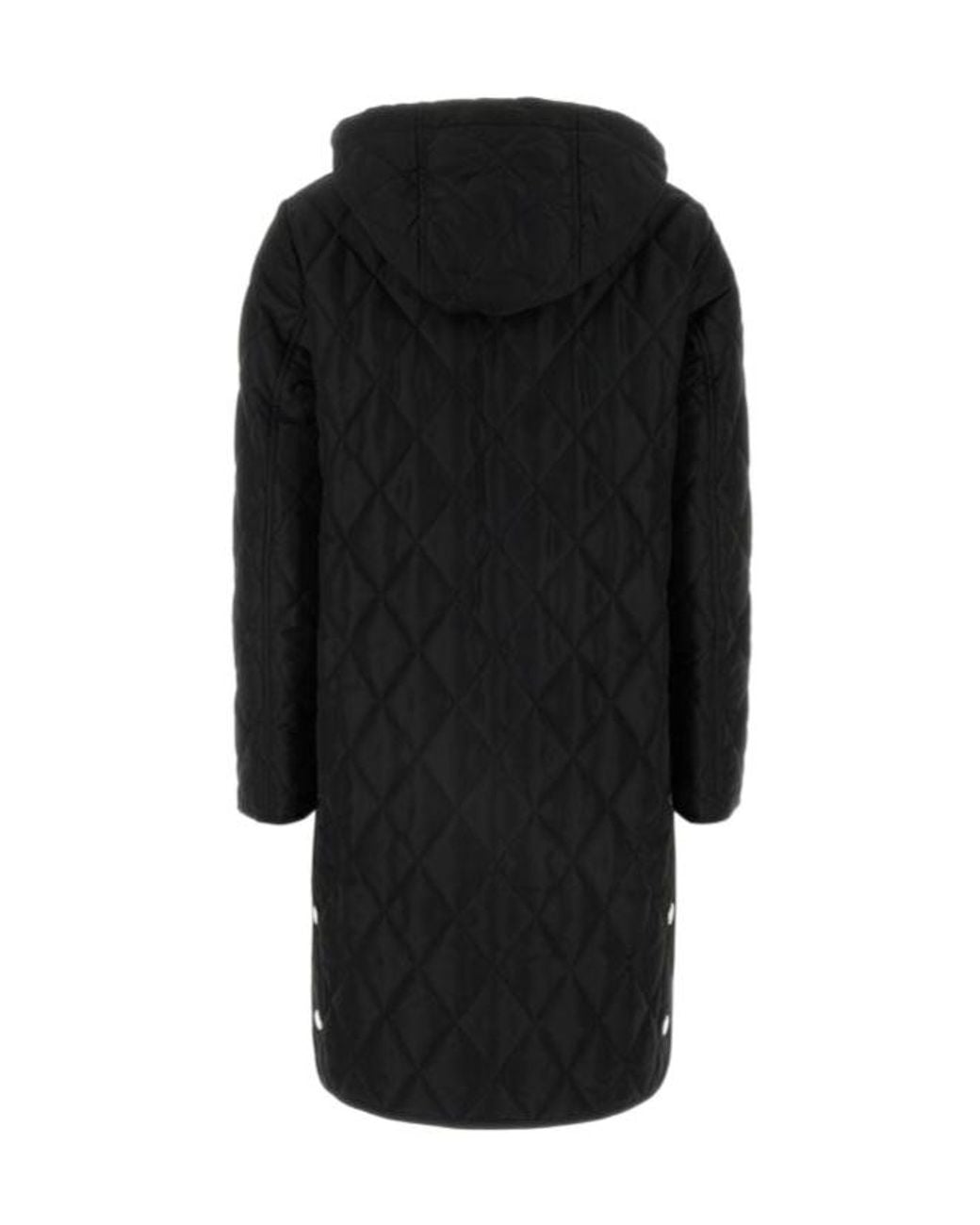 Burberry Black Quilted Hooded Jacket