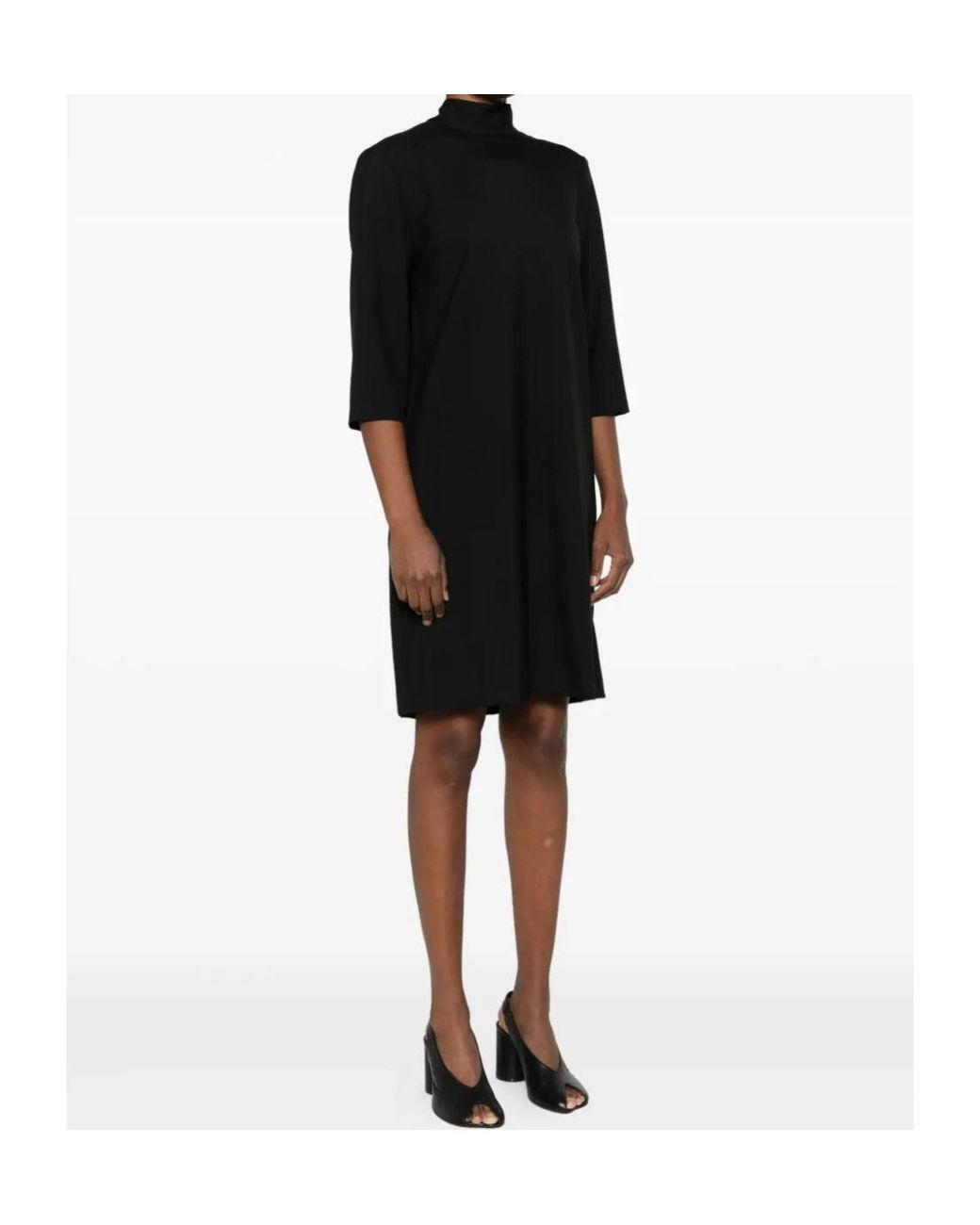 Marni Black Bow-Detail Midi Dress