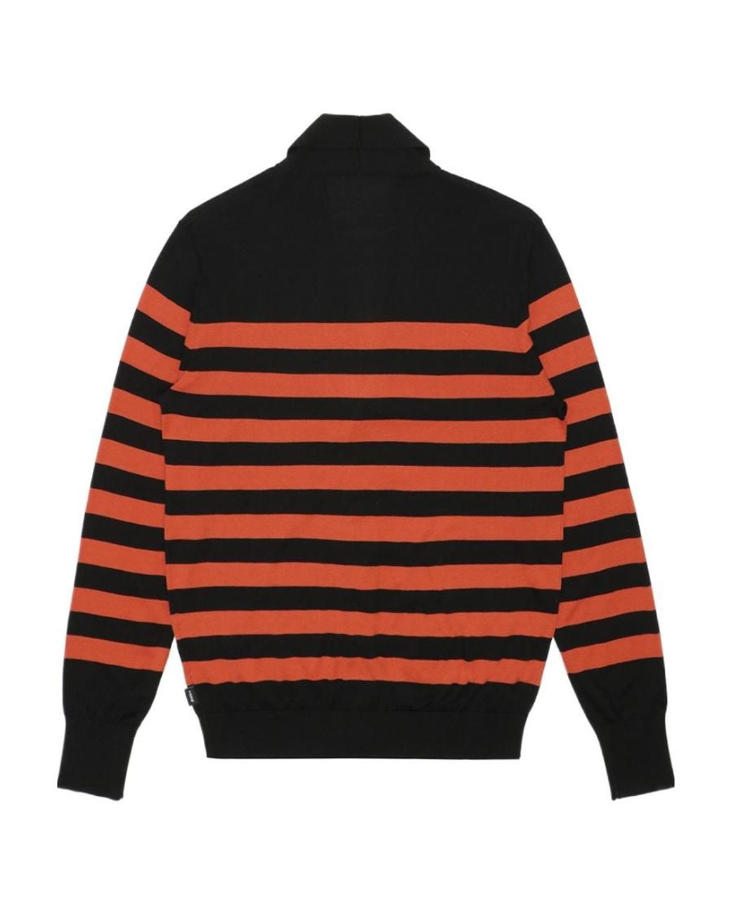 Armani Jeans Red Striped Knitted Cardigan for men