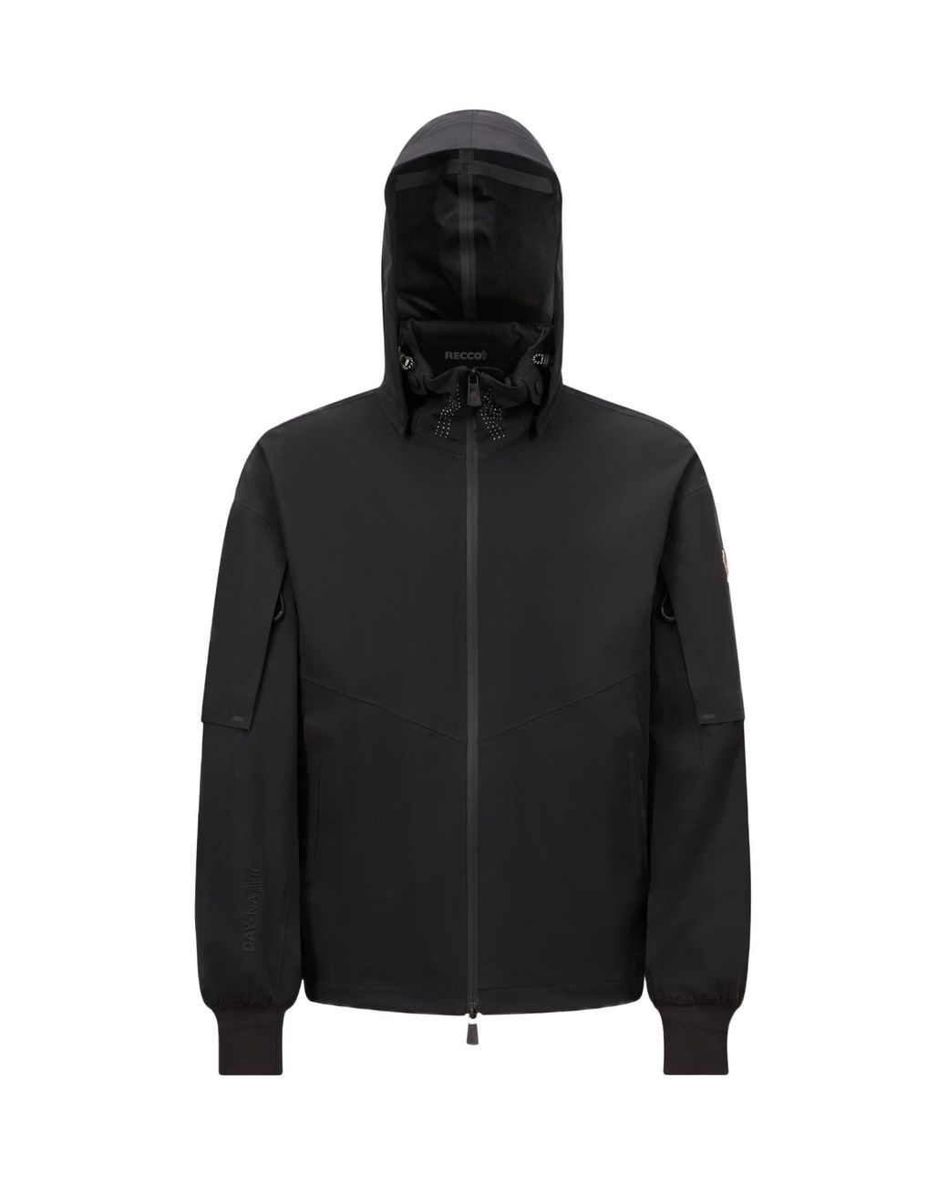 Moncler Black Grenoble Zip-Up Hooded Jacket for men