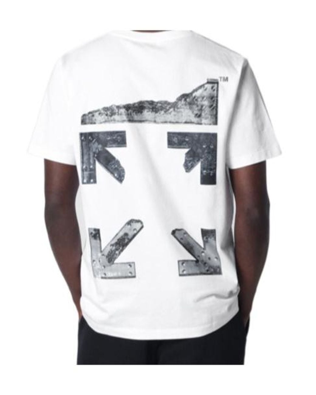 Off-White c/o Virgil Abloh White Cloud Arrow Crewneck T-Shirt for men