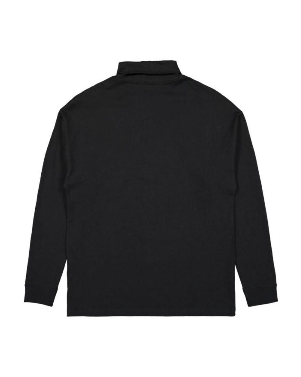 1017 ALYX 9SM Black Roll-Collar T-Shirt for men