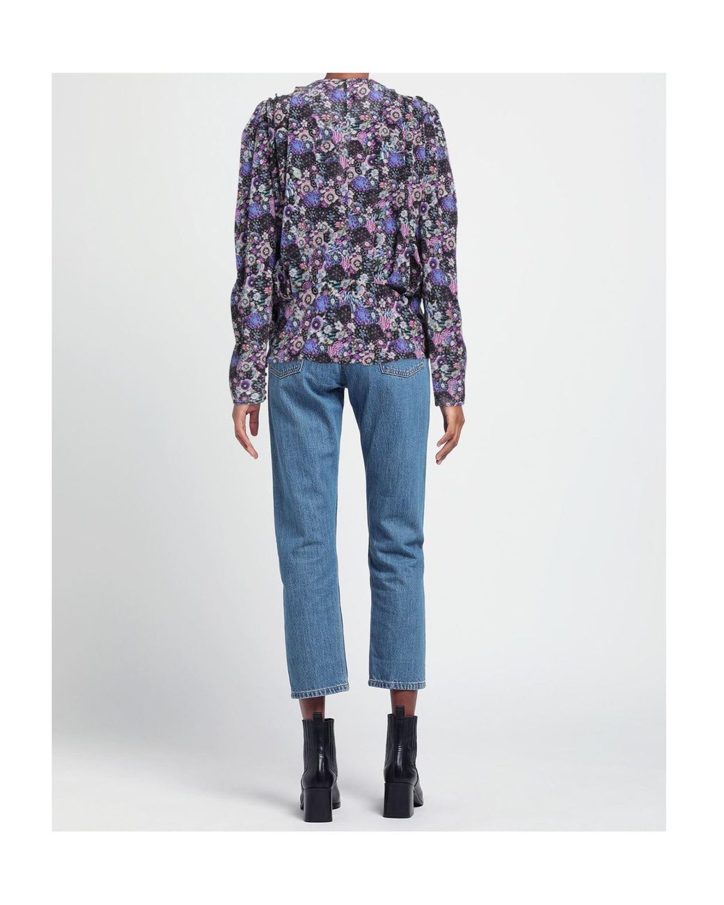 Isabel Marant Blue Floral Print Cover-Up