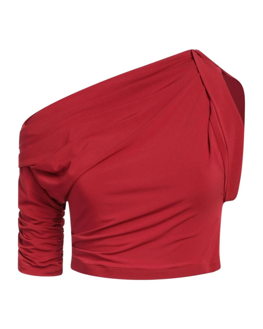 Jacquemus Red Asymmetrical Top