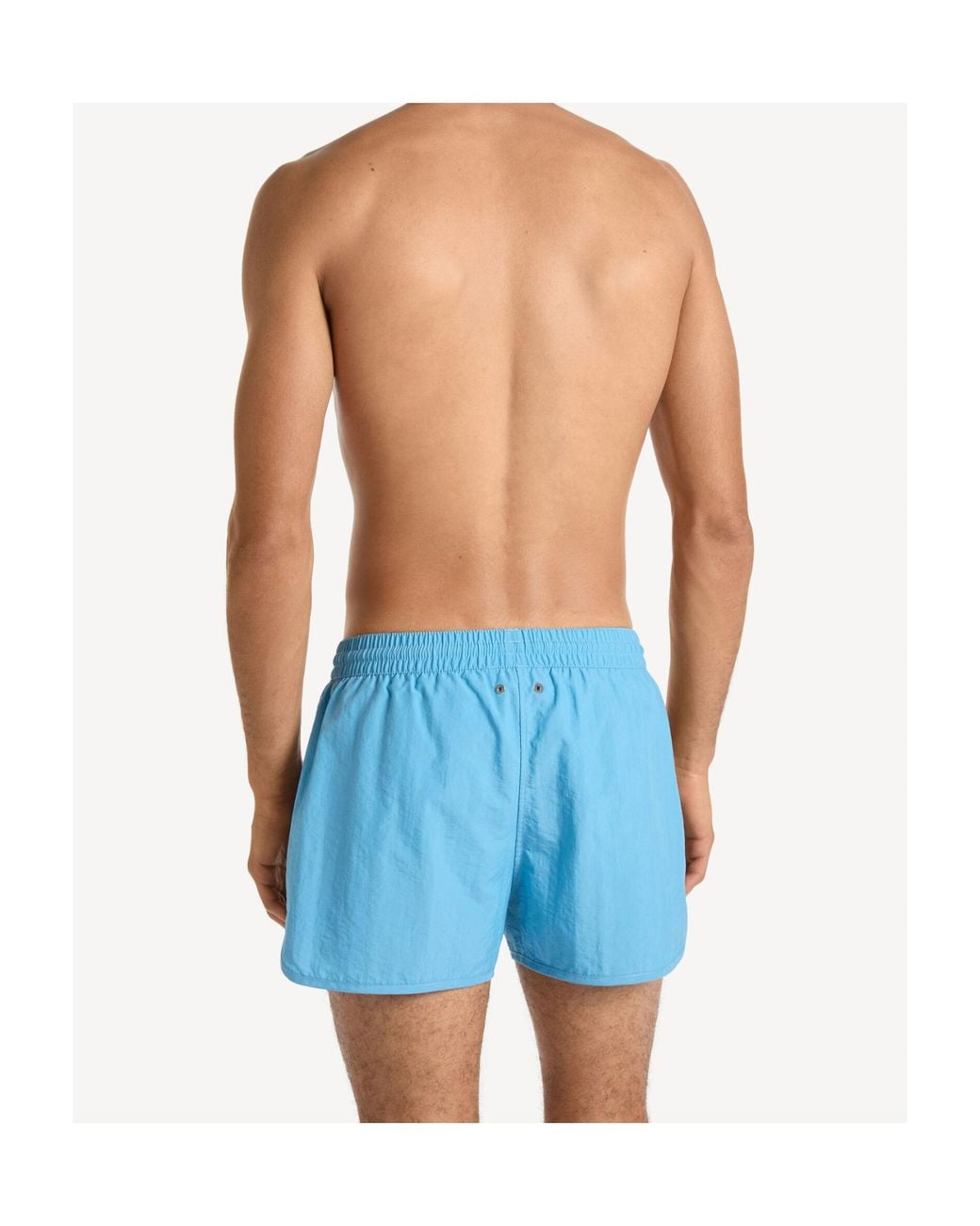 Balmain Blue Logo Swim Shorts for men