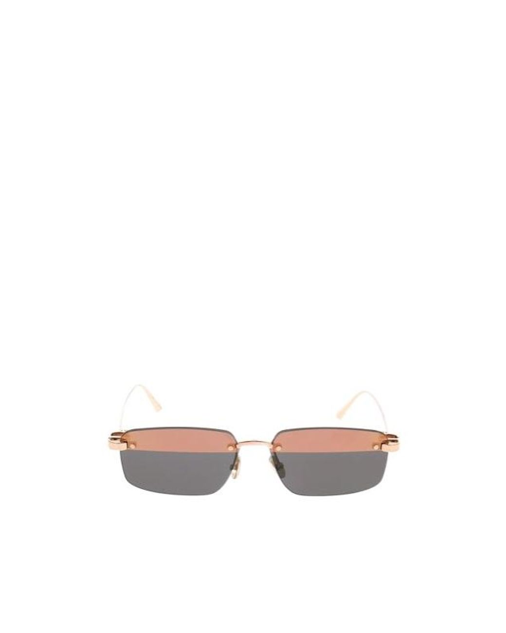 Dior White Eyewear C Rectangular Frame Sunglasses