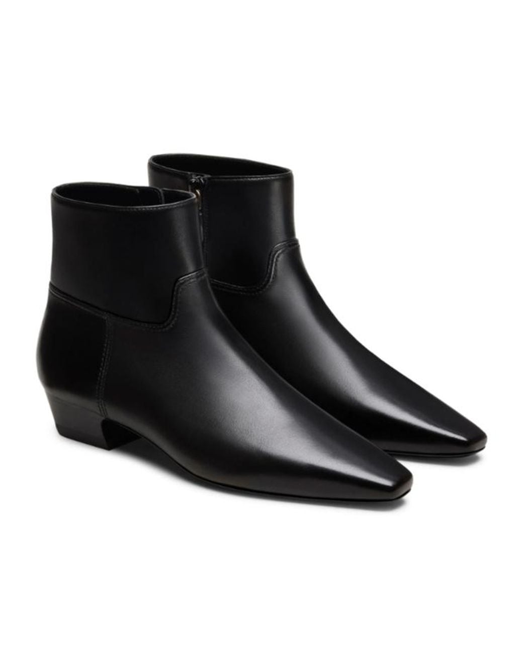 Stuart Weitzman Black Stassi Zip Bootie