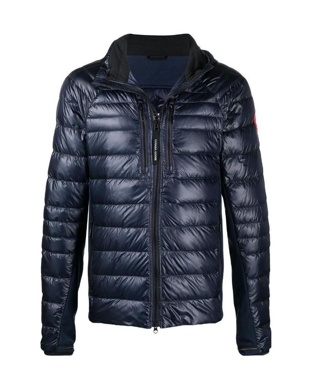 Canada Goose Blue Hybridge Lite Hooded Down Jacket for men