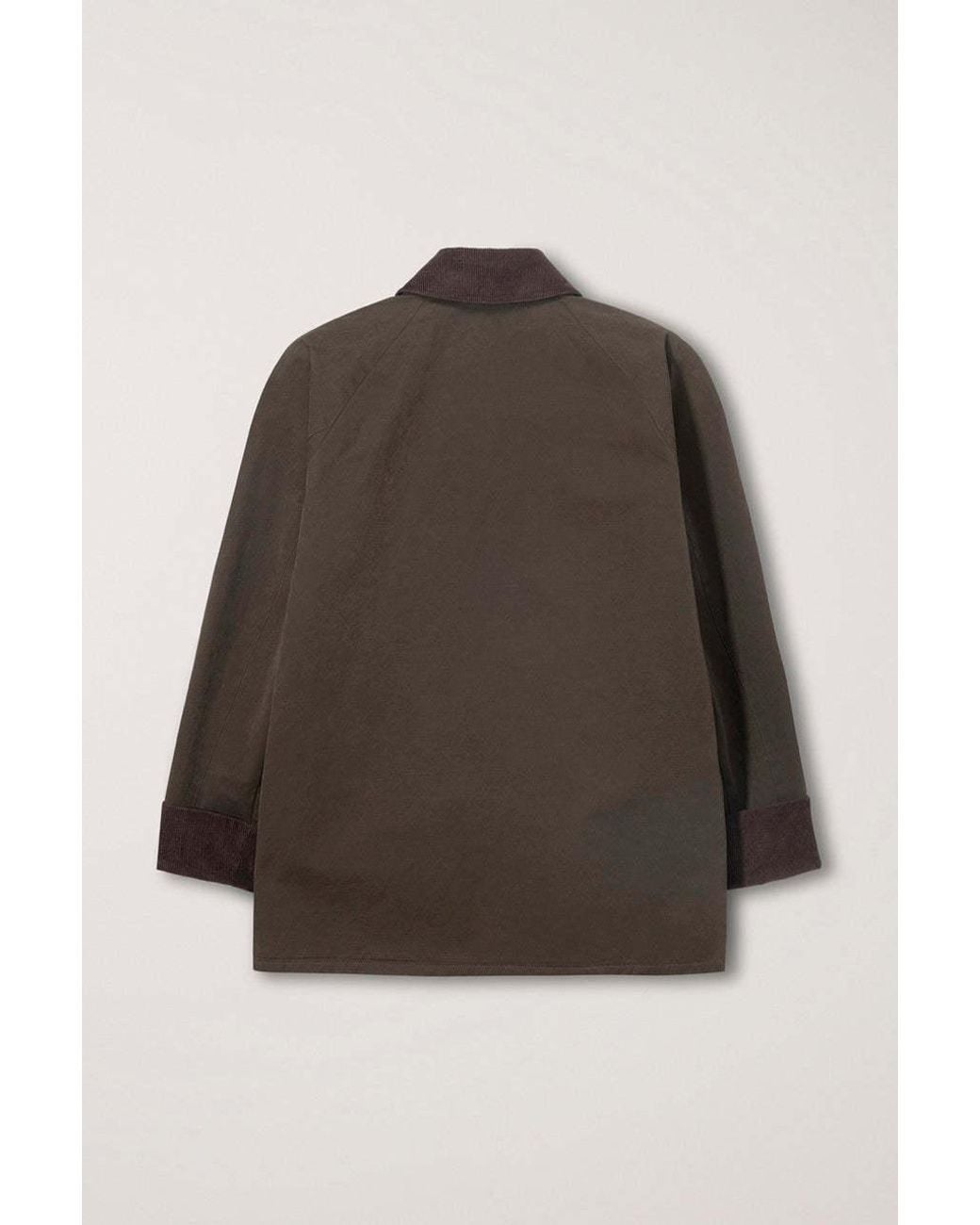 DUNST Brown Waxed Utility Jacket for men