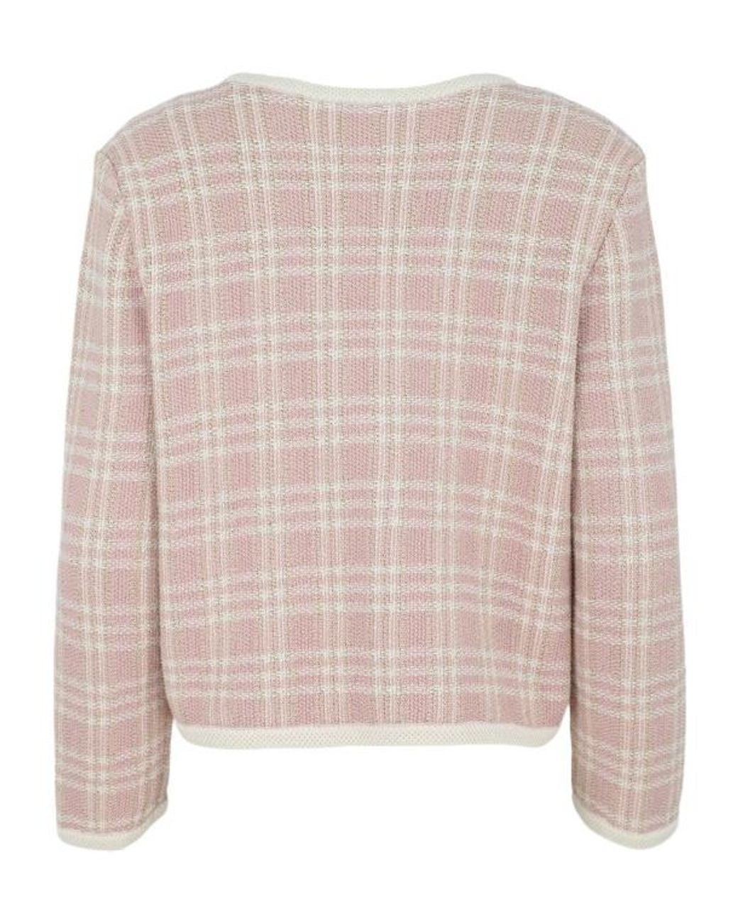 Veronica Beard Pink Claudine Knit Jacket