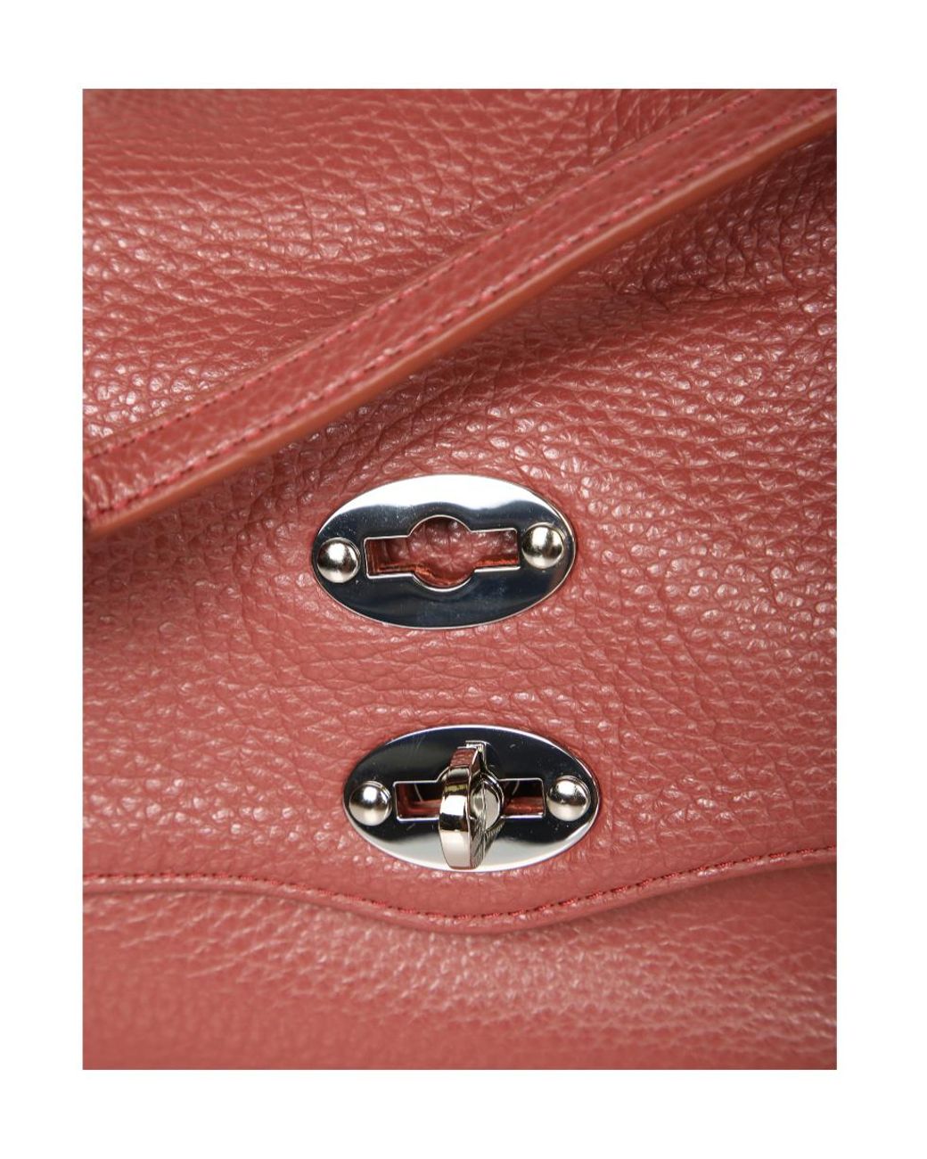 Zanellato Red Studded Top Handle Shoulder Bag