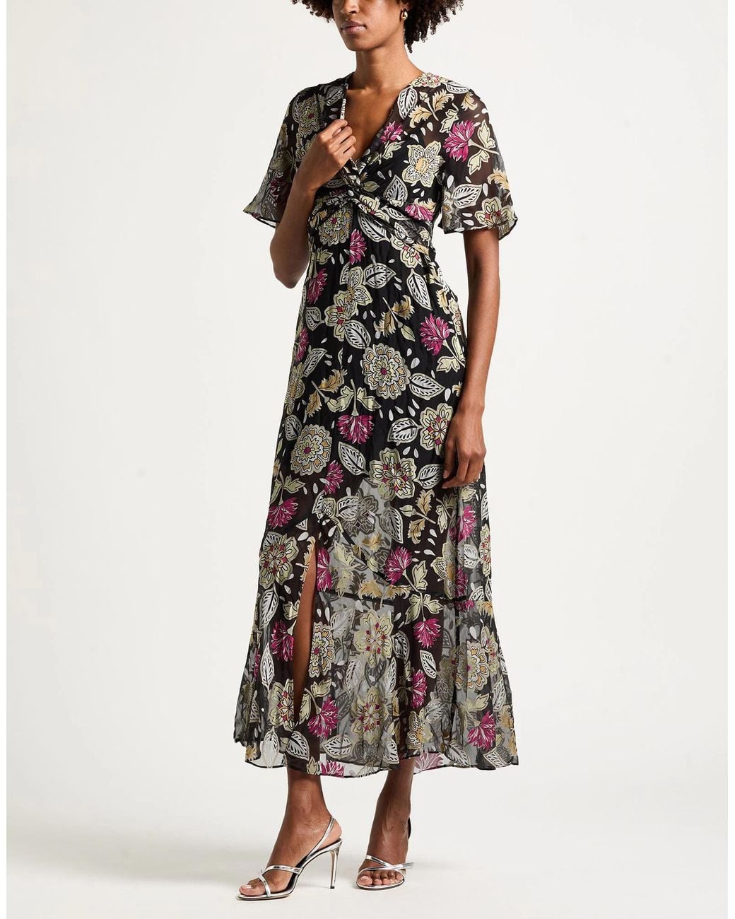 Rag & Bone Black Floral Printed Dress